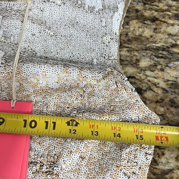 Needle & Thread Sequins Sleeveless Gloss Mini Dress Size 4 - Picture 9 of 12